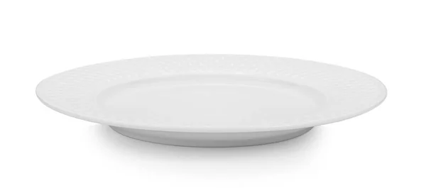 Empty Plate White Background — Stock Photo, Image