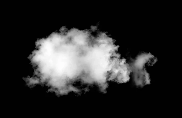 Дивна Біла Хмара Чорному Тлі — стокове фото