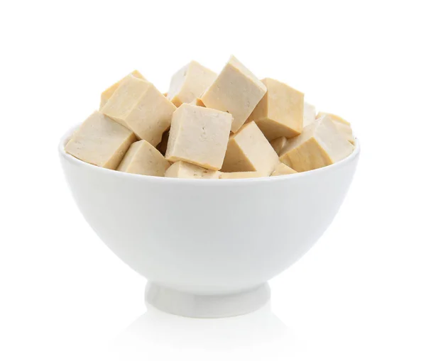 Tofu Tazón Sobre Fondo Blanco — Foto de Stock