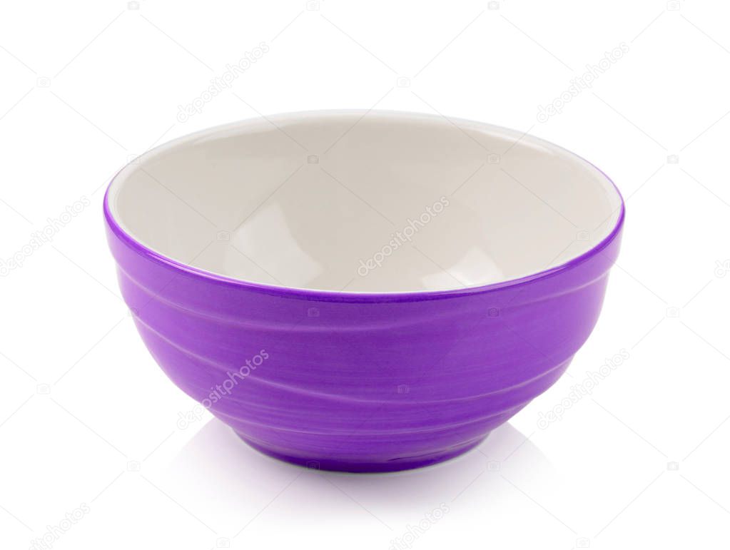 bowl on white background