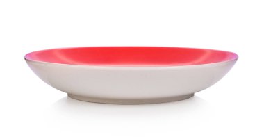 Beyaz arkaplanda kırmızı plaka