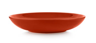 Boş plaka beyaz arkaplanda izole edildi