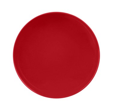 Beyaz arka plan üzerinde izole seramik yeşil plaka