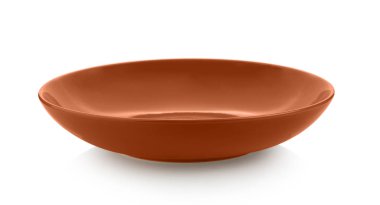 Boş plaka beyaz arkaplanda izole edildi