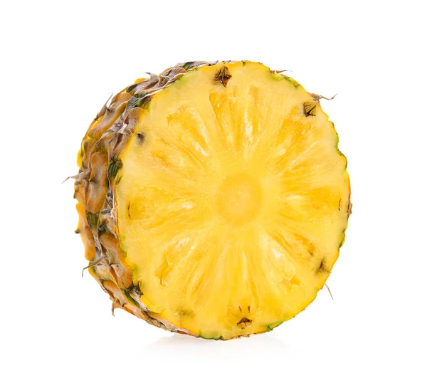 Slice Pineapple White Background — Stock Photo, Image