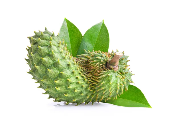 Soursop meyve beyaz arka plan üzerinde