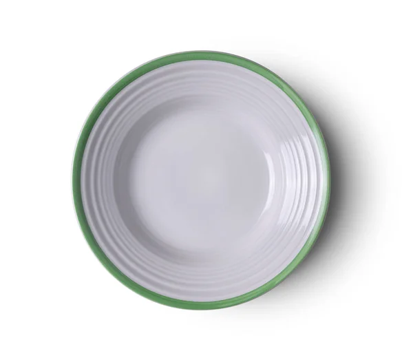 Plate White Background — Stock Photo, Image