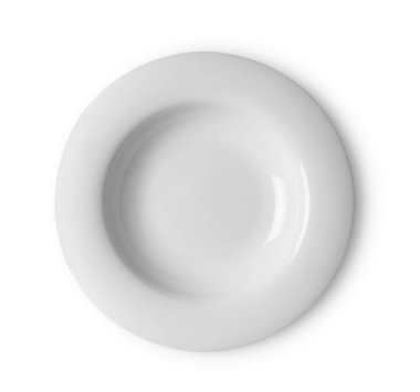 Beyaz arkaplanda beyaz plaka