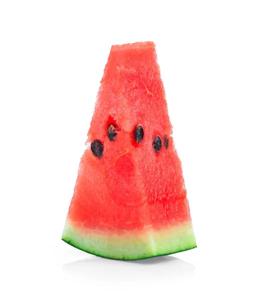 Scheiben Wassermelone Isoliert Auf Weißem Hintergrund — Stockfoto