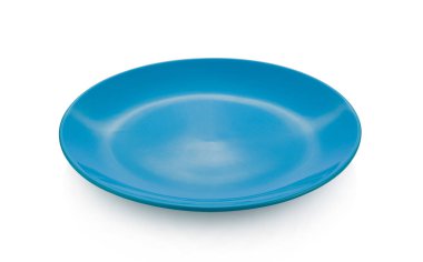 beyaz arkaplanda mavi plaka