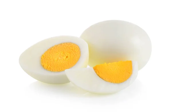 Huevo Cocido Aislado Sobre Fondo Blanco — Foto de Stock