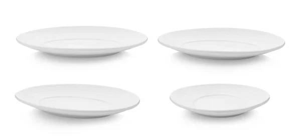 Empty Plate White Background — Stock Photo, Image