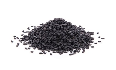 Beyaz arkaplanda susam izole