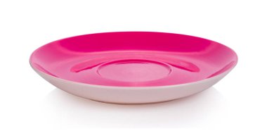 beyaz arkaplanda seramik plaka