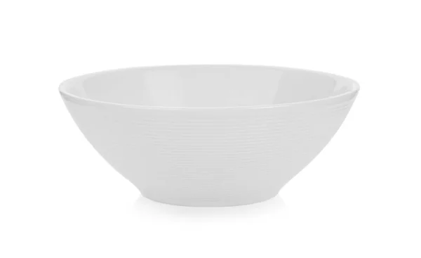 White ceramic bowl on white background — Stock Photo, Image