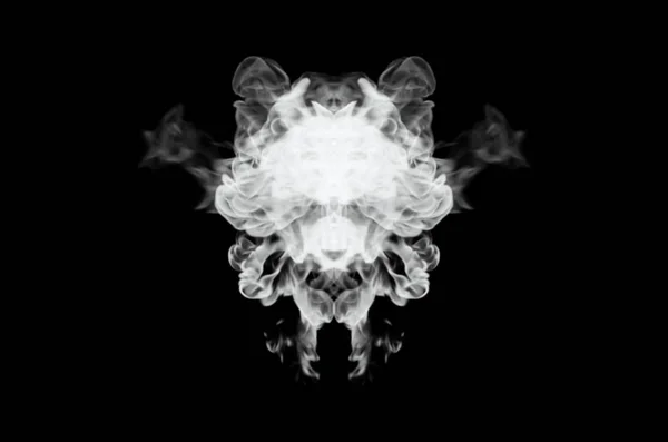 Fond Noir Abstrait Nuages Fantômes Forme Fumée Brouillard Sur Fond — Photo
