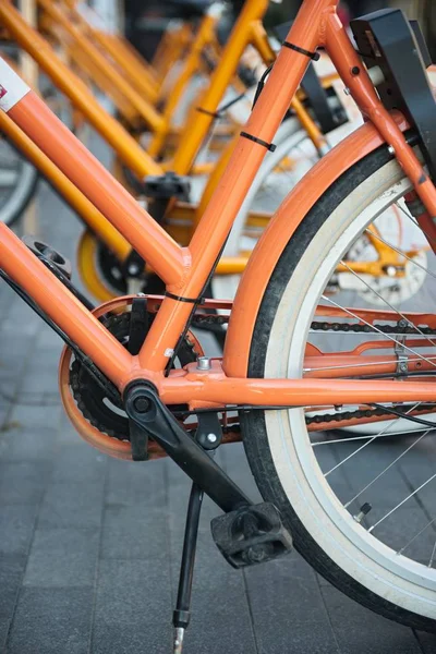 Fragment du vélo dans la ville — Photo