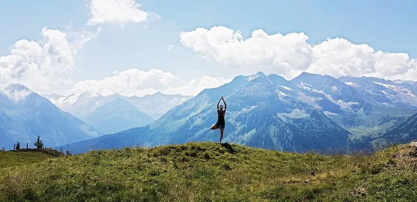 Yoga woman doing tree pose. Meditation and balance exercise