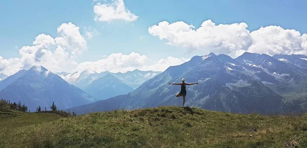 Yoga woman doing tree pose. Meditation and balance exercise