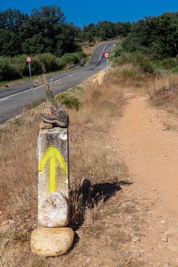 Rota di üzerinde yürüme Santiago di Compostera