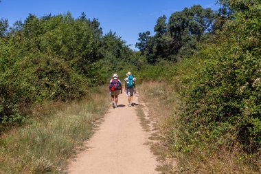 Rota di üzerinde yürüme Santiago di Compostera