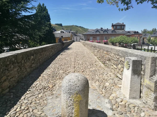 Caminando Por Ruta Molinaseca — Foto de Stock