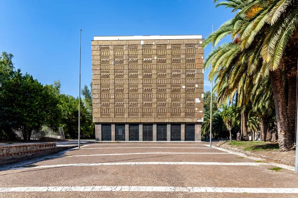 Mostra Oltremare Nápoles Cubo Oro — Foto de Stock