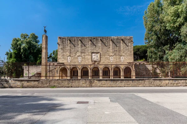 Mostra Doltremare Nápoles Fontana Dell Esedra — Fotografia de Stock