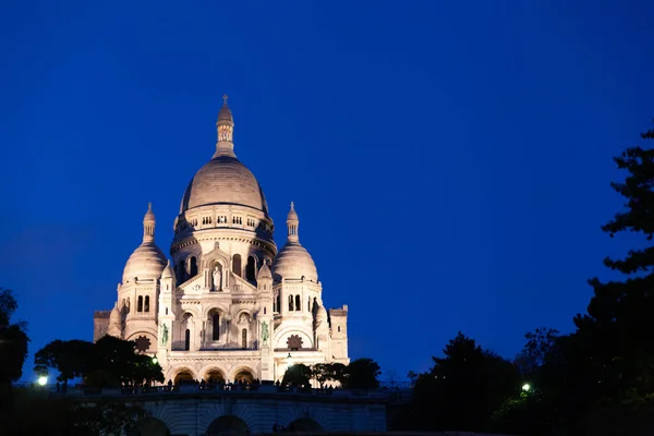 Прогулка Улицам Парижской Церкви Монмартр — стоковое фото
