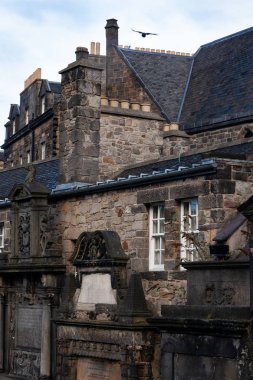 Centrale sokak o Edimburgo - mezarlık Greyfriars Kirkyard için