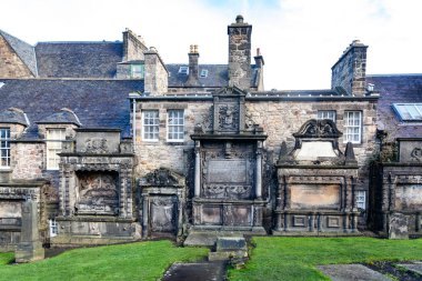 Centrale sokak o Edimburgo - mezarlık Greyfriars Kirkyard için