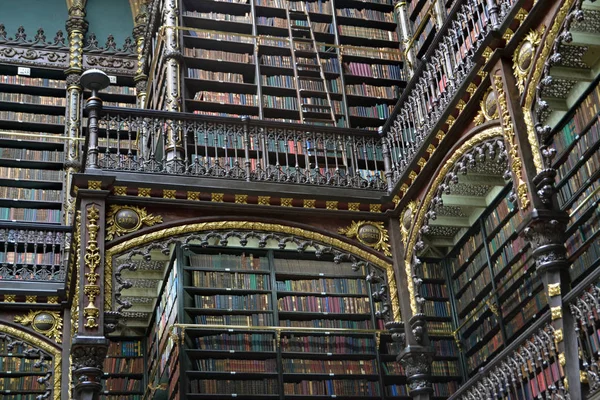 Royal portuguese reading Office. Rio de Janeiro, RJ, Brazil. OUT — Stock Photo, Image