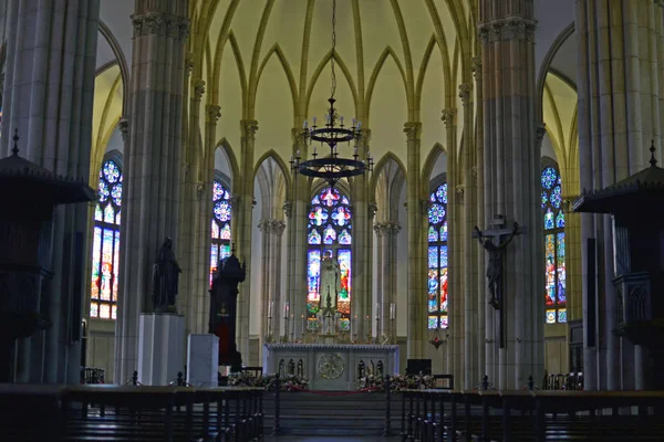 Petopolis, Rio de Janeiro, Brésil. JUL 07 2019 : Cathédrale de st — Photo