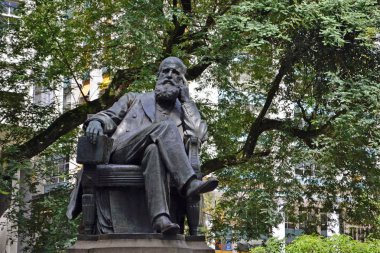 statue of Dom Pedro II in Petropolis. clipart