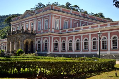 Petropolis, Rio De Janeiro, Brezilya. 08 Ağustos 2019: İmparatorluk müzesi
