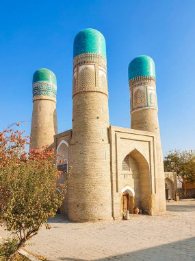 Central Asia. Uzbekistan, Bukhara city Ancient architecture. clipart