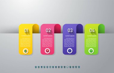 Sunumlar için yer tarihi, yaratıcı pazarlama simgeleri konsepti, istatistiksel bilgi için tasarım İş şablonu bilgi grafiği elemanı, Vektör Eps10.