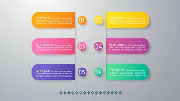 Design Business Template Infographic Chart Element Met Plaats Datum Voor — Stockvector