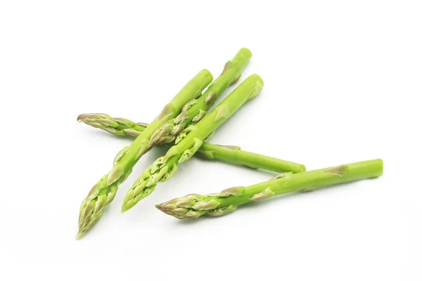 Légumes Asperges Fraîches Isolés Sur Fond Blanc — Photo