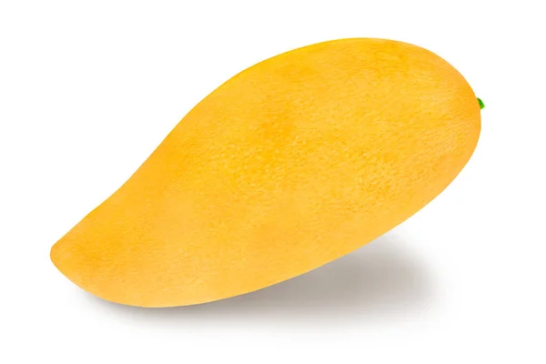 Mangofrucht Isoliert Auf Weißem Hintergrund Mit Schneideweg — Stockfoto