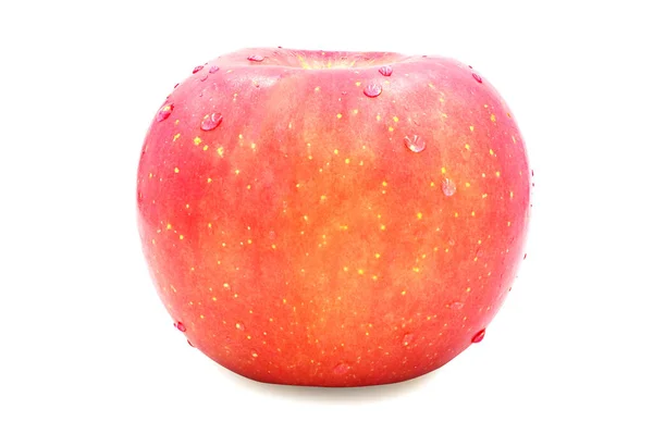 Frischer Apfel Isoliert Auf Weißem Hintergrund Mit Schnittpfad — Stockfoto