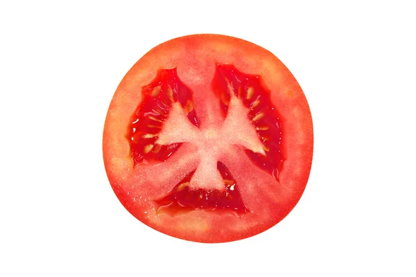 Tomate Isolée Sur Fond Blanc — Photo