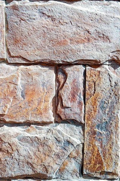 Kolorowe Ściany Różnej Wielkości Cegieł — Zdjęcie stockowe