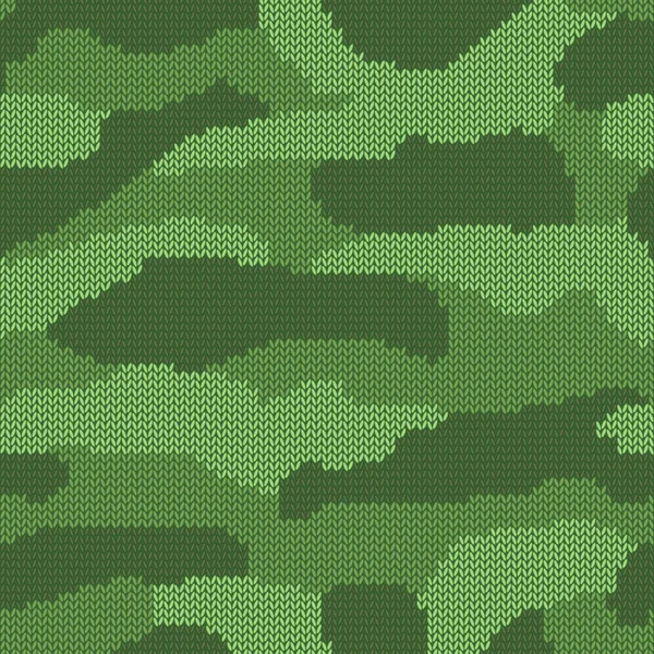 Stricken im Camouflage-Stil, abstraktes Muster — Stockvektor