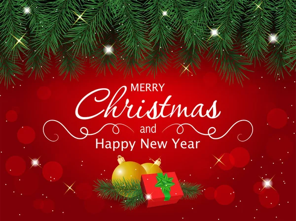 Merry christmas ve yeni yıl arka plan.