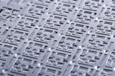 Soyut arka plan delikli metal levhalar