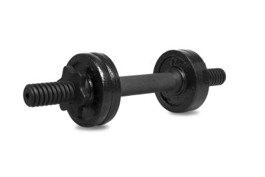 Fitness için siyah metal halter