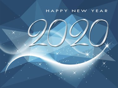 Happy New Year 2020 kış tatili tebrik kartı