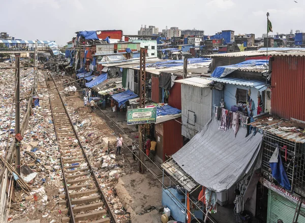 Mumbai Uma Metrópole Densamente Povoada Costa Oeste Índia Centro Financeiro — Fotografia de Stock