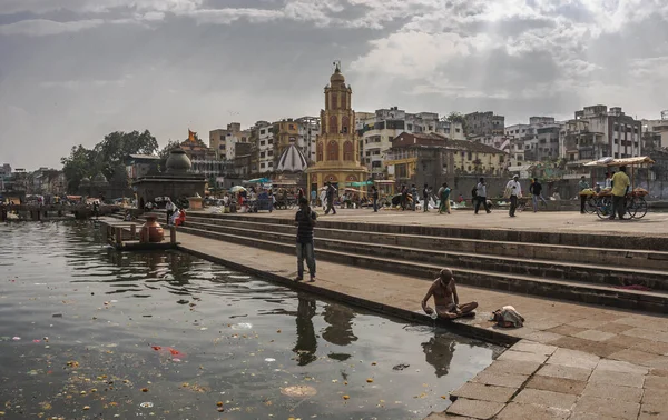Nasik Miasto Zachodnich Indiach Stanie Maharasztra Według Legendy Rama Spędził — Zdjęcie stockowe
